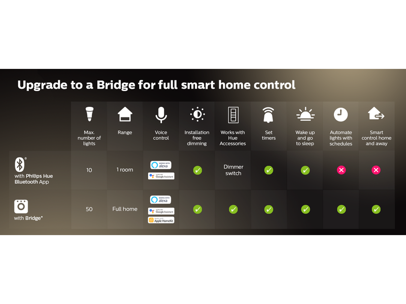 Philips Hue White Filament G125 E27 Globe Bulb - BT