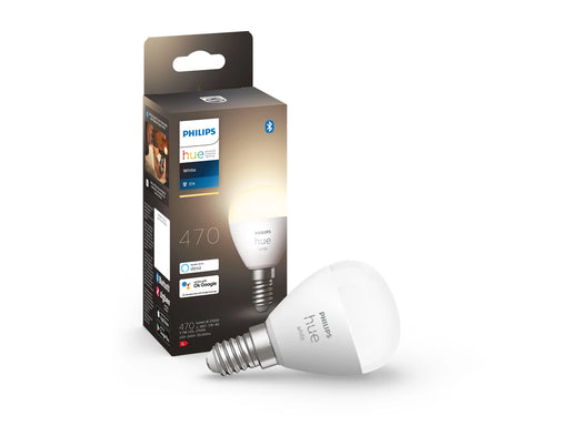 Philips Hue White P45 E14 Luster Bulb - 1-Pack