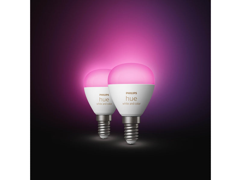Philips Hue White and Color Ambiance E14 Smart luster bulb (2-pack)