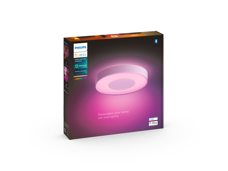 Philips Hue Xamento Large Bathroom Ceilling Light - Weiß