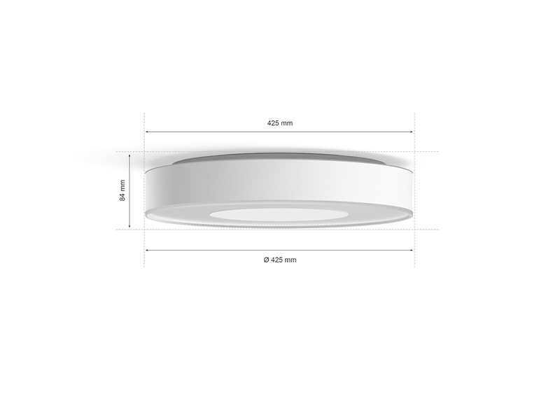 Philips Hue Xamento Large Bathroom Ceilling Light - Weiß
