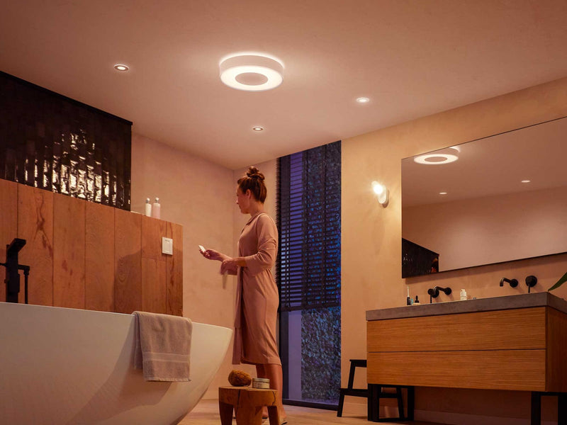 Philips Hue Xamento Large Bathroom Ceilling Light - Weiß
