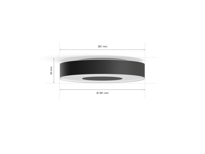 Philips Hue Xamento M Ceiling Lamp - Black