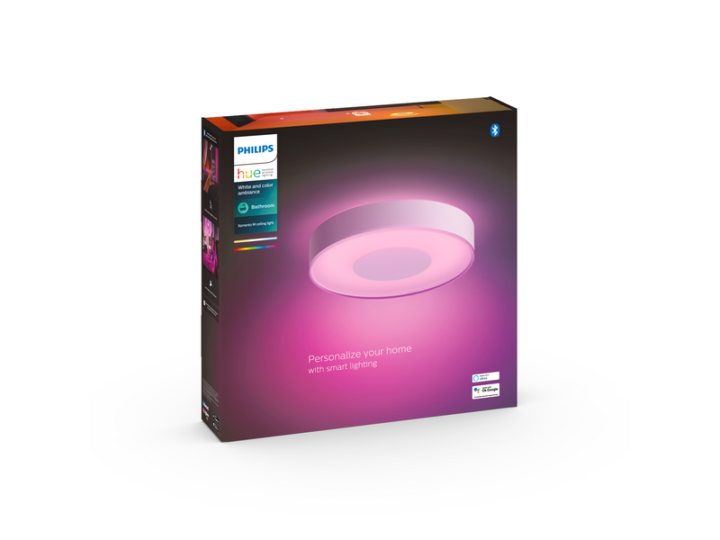 Philips Hue Xamento Medium Bathroom Celliing Light - White