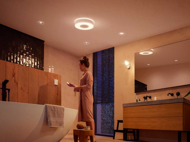 Philips Hue Xamento Medium Bathroom Celliing Light - White