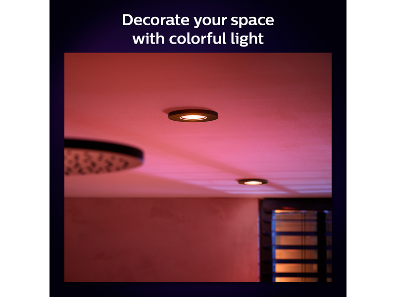 Philips Hue Xamento Recessed 1x5.7W - Black