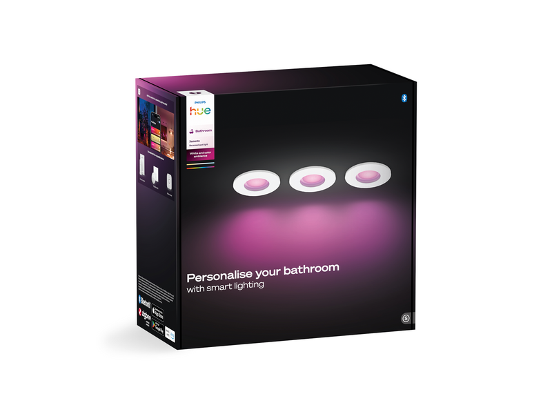 Philips Hue Xamento recessed white 3x4.2W