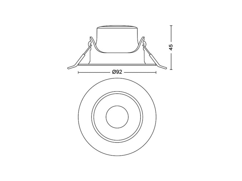 Philips IMPALA WGDIM SL264 RD 068 6W 27K BL 3PK