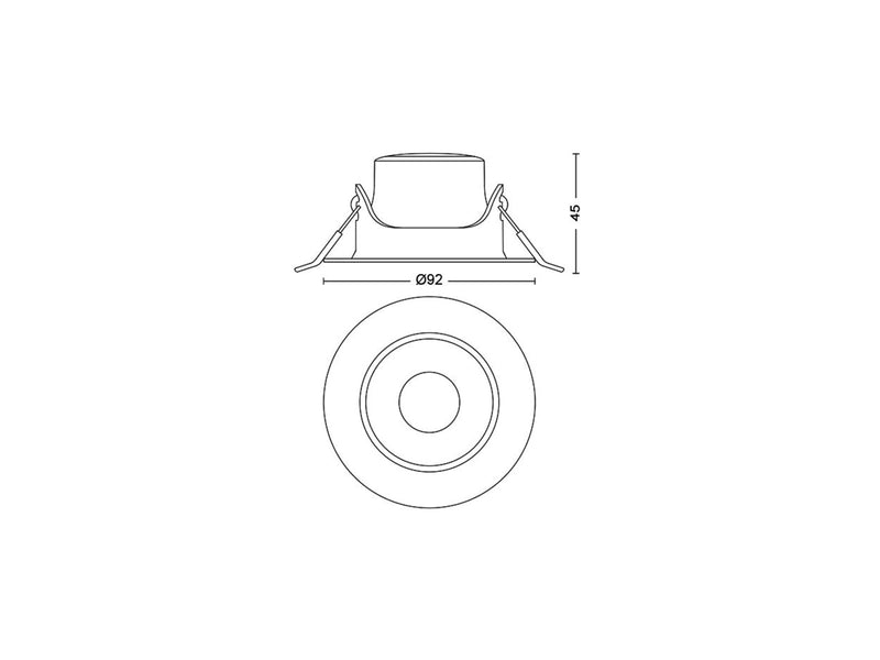 Philips IMPALA WGDIM SL264 RD 068 6W 27K WH 3PK