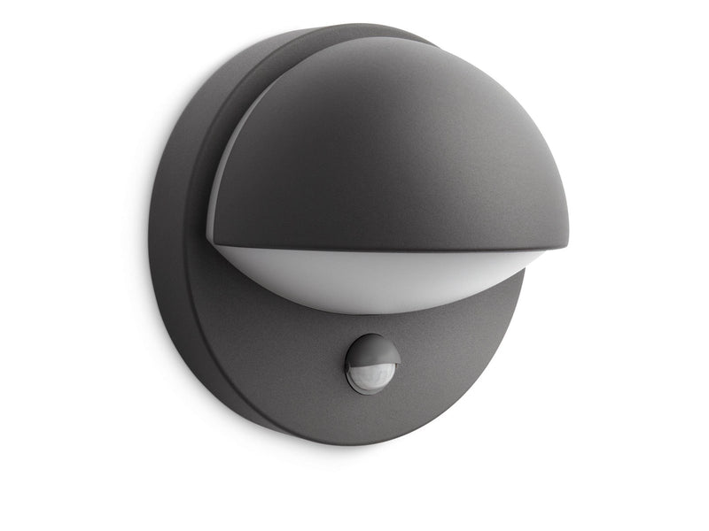 Philips June wall lantern anthracite 1x42W 230V IR (sensor