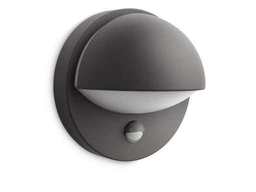 Philips June wall lantern anthracite 1x42W 230V IR (sensor
