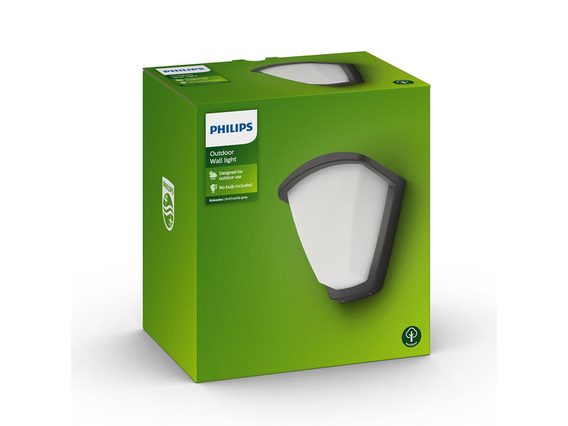 Philips Kiskadee wall lantern anthracite 1x42W