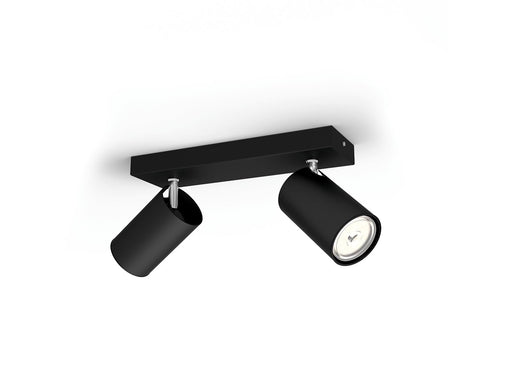 Philips Kosipo Spotschiene 2xGU10, schwarz