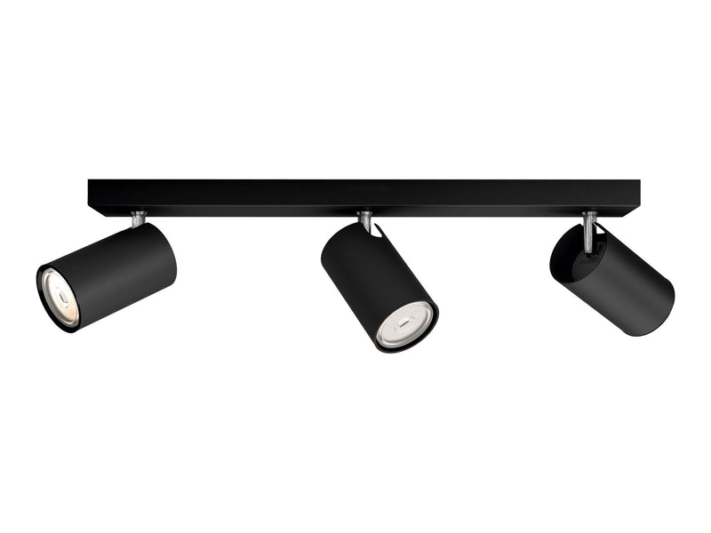 Philips Kosipo spotschiene, 3xGU10, schwarz