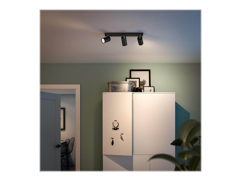 Philips Kosipo spotschiene, 3xGU10, schwarz