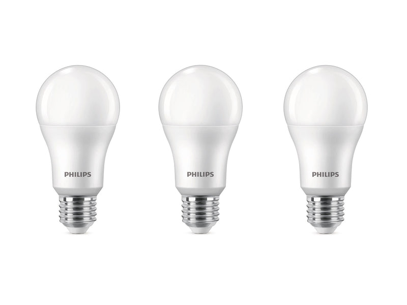 Philips LED-Lampe 13W/827 (100W) Frosted 3-pack E27