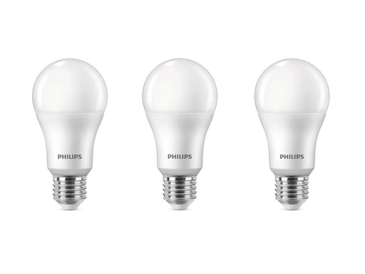 Philips LED-Lampe 13W/827 (100W) Frosted 3-pack E27