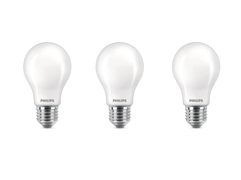 Philips LED-Lampe 7W/827 (60W) Frosted 3-pak E27