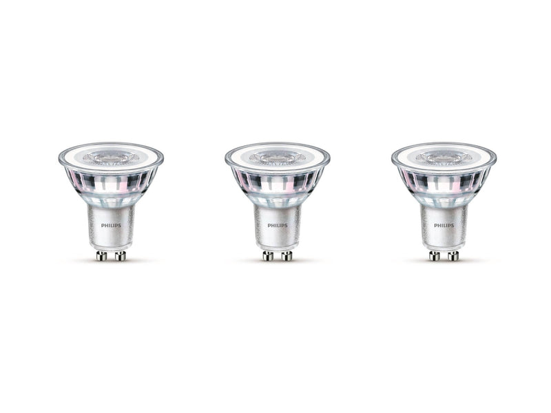 Philips LED-Lampe Classic 3.5W/840 (35W) 36° 3-pack GU10