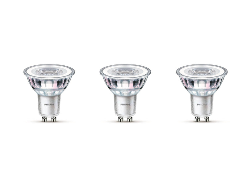 Philips LED-Lampe Classic 4.6W/827 (50W) 36° 3-pack GU10