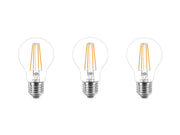 Philips LED-Lampe Classic 7W/827 (60W) Clear 3-pack E27
