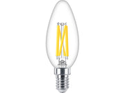 Philips LED-Lampe Classic Candle 3.4W/922-927 (40W) Clear WarmGlow Dimmable E14