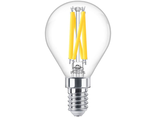 Philips LED-Lampe Classic Candle 3.4W/922-927 (40W) Clear WarmGlow Dimmable E14