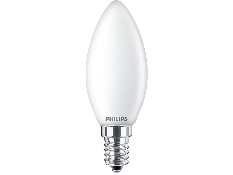 Philips LED-Lampe Classic Candle 6.5/827 (60W) Frosted E14