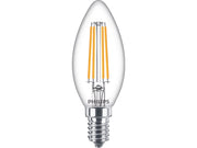 Philips LED-Lampe Classic Candle 6.5W/827 (60W) Clear E14