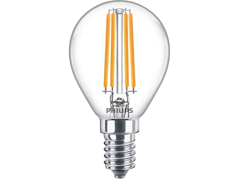 Philips LED-Lampe Classic Candle 6.5W/827 (60W) Clear E14
