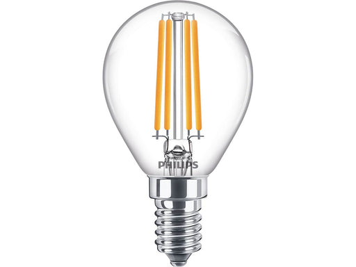 Philips LED-Lampe Classic Candle 6.5W/827 (60W) Clear E14