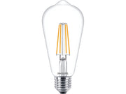 Philips LED-Lampe Classic Edison 7W/827 (60W) Clear E27
