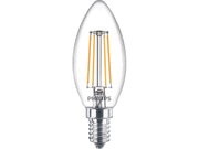 Philips LED-Lampe Classic Kerte 4.3W/827 (40W) Clear E14