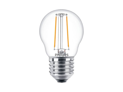 Philips LED-Lampe Classic Mini-ball 2W/827 (25W) Clear E27