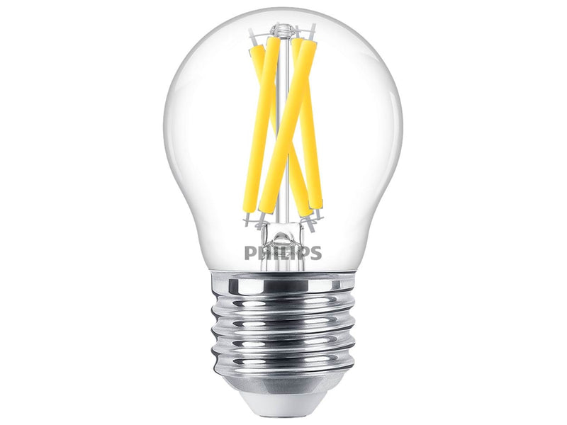 Philips LED-Lampe Classic Mini-ball 3.4W/922-927 (40W) Clear WarmGlow Dimmable E27
