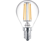 Philips LED-Lampe Classic Mini-ball 4.3W/827 (40W) Clear E14
