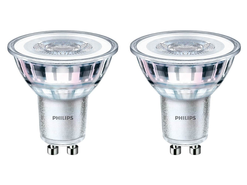 Philips LED-Lampe Classic Spot 4.6W/827 (50W) 36° 2-pack GU10