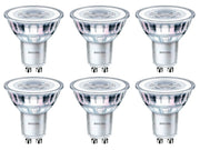 Philips LED-Lampe Classic Spot 4.6W/827 (50W) 36° 6-pack GU10