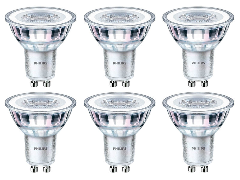 Philips LED-Lampe Classic Spot 4.6W/827 (50W) 36° 6-pack GU10