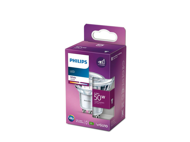 Philips LED-Lampe Classic Spot 4.6W/830 (50W) 36° GU10