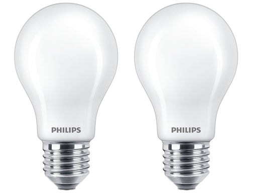 Philips LED-Lampe Classic Standard 4.5W/827 (40W) Frosted 2-pack E27