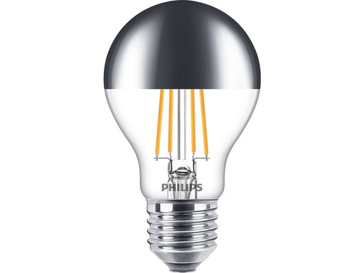 Philips LED-Lampe Classic Standard 7.2W/827 (50W) Mirror Dimmable E27