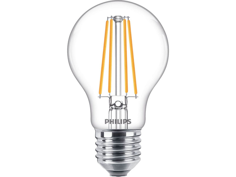 Philips LED-Lampe Classic Standard 8.5W/827 (75W) Clear E27