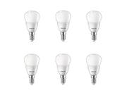 Philips LED-Lampe P45 4.9W/827 (40W) 6-pack E14