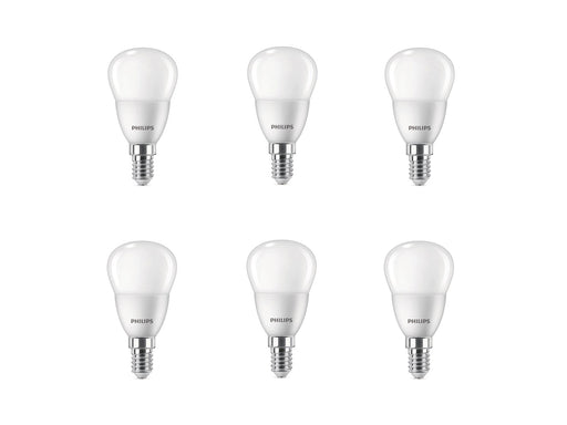 Philips LED-Lampe P45 4.9W/827 (40W) 6-pack E14