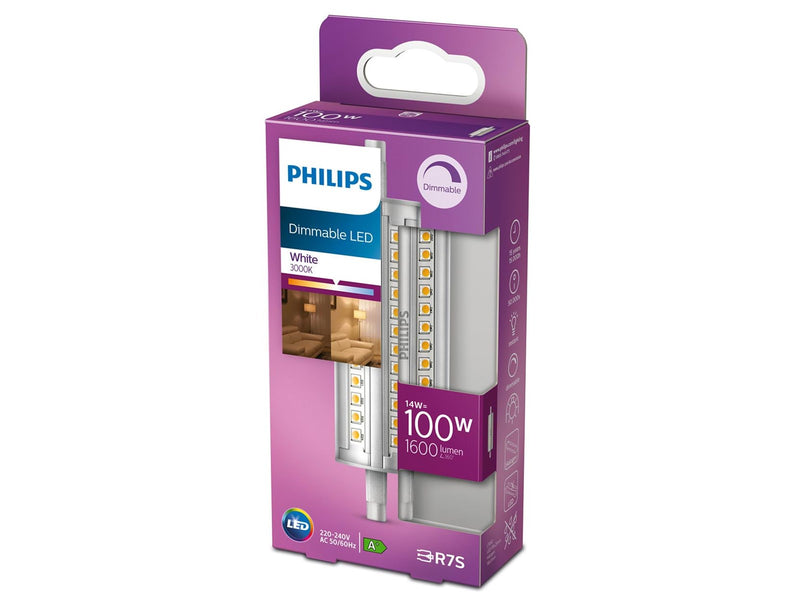 Philips LED-Lampe Spot 14W/830 (100W) 118 mm Dimmable R7s