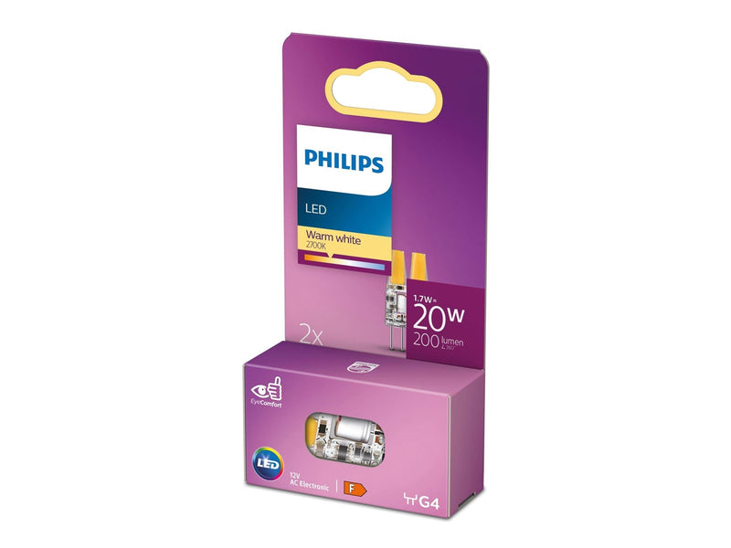 Philips LED-Lampe Spot 1.7W/827 (20W) 2-pack G4
