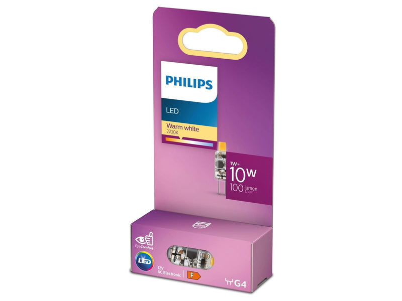 Philips LED-Lampe Spot 1W/827 (10W) G4