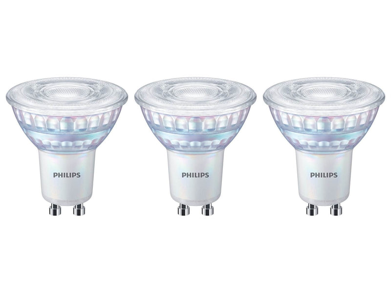 Philips LED-Lampe Spot 3.8W/922-927 (50W) 36° WarmGlow Dæmpbar 3-pack GU10