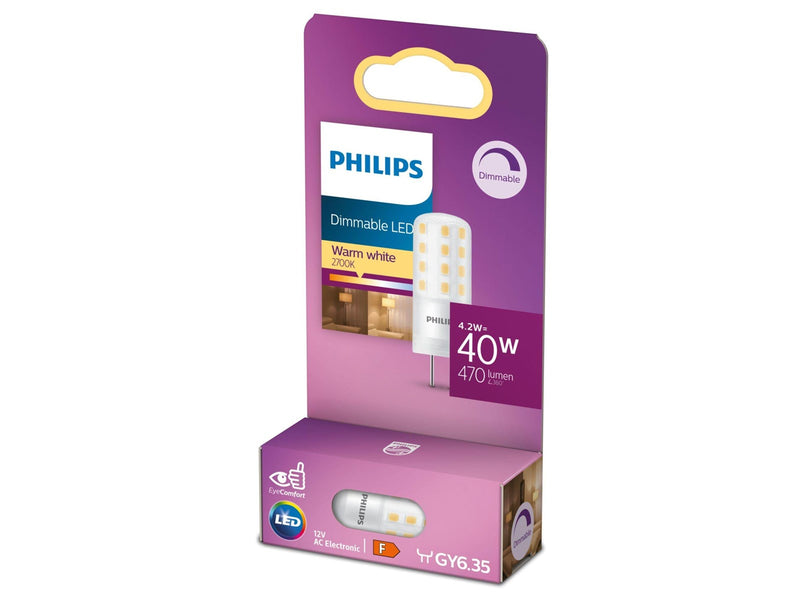 Philips LED-Lampe Spot 4.2W/827 (40W) Dimmable GY6.35
